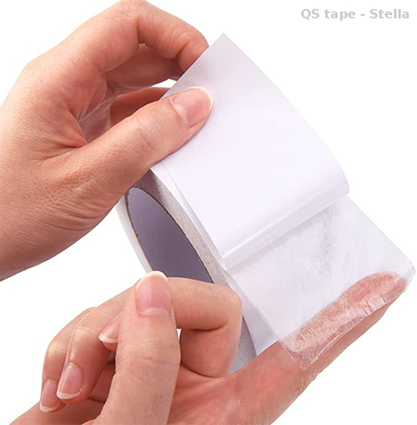 شريط مناديل ورقية لامعة بيضاء مزدوجة الجوانب لملصق ختم الشمع