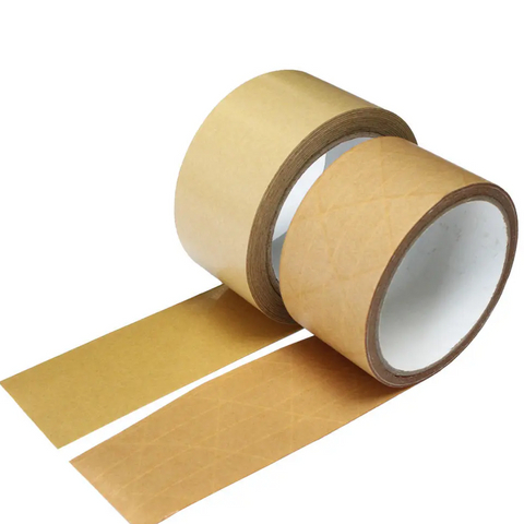 التعبئة شريط ورق الكرافت المخطط المصقول لختم الكرتون